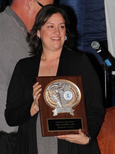 Tina Alverdi, Hall of Fame Inductee, Class of 1993.