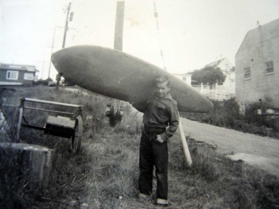 10 year-old Dickie Keating in Pacifica, CA. Photo credit: Dick Keating