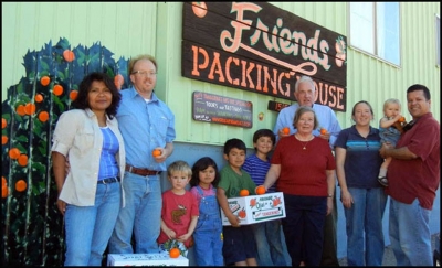 Tony and Anne Thacher and Family members at Friends Packing House. Photo courtesy of Thacher Family Archive.
