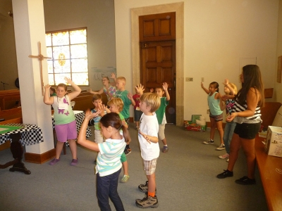 The Bardsdale Methodist Vacation Bible School ‘Music Zone’ was popular with the kids!
