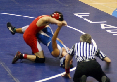 Anthony Lopez showing incredible neck strength.