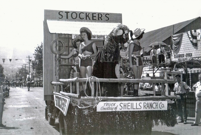 1947 - Joan Bottomly Wright Temple, Joy Brockus Rogers, Pat Spangler Stocker. All photographs courtesy Bill Stocker.