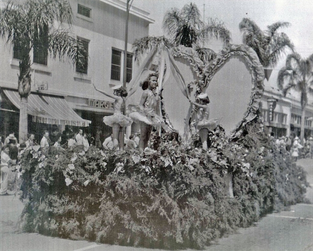 1955 - Kathleen Joynes, Sheila Spangler, Cindy Stocker.