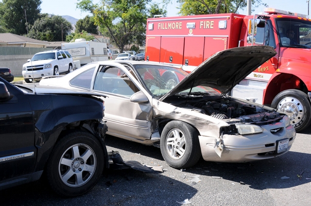 On Thursday, June 28th at 3:15pm Fillmore Fire and Police Departments responded to reports of a 2-car collision at the corner of Santa Clara and B Street. A black Jeep Grand Cherokee and a tan vehicle collided. No injuries were reported at the time of the accident. Cause of the accident is still under investigation.