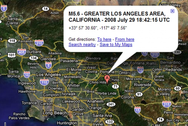 USGS Quake Map.