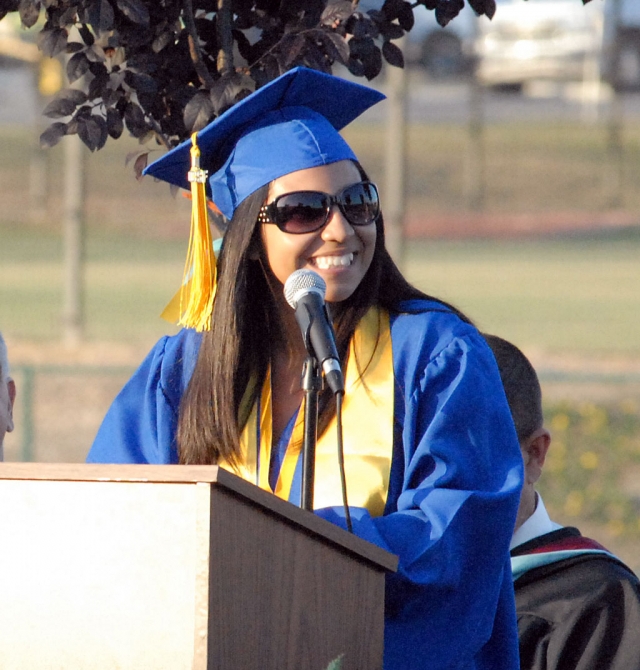 Senior Class President Amanda Hernandez.