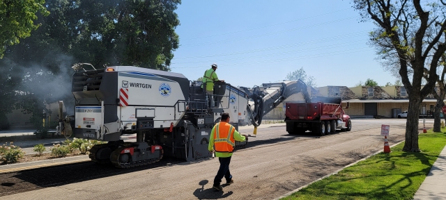 The city has begun the much needed work of resurfacing Sespe Avenue this week. Many other streets are in need of the same treatment. This year’s heavy rainfall has caused many potholes and deep pavement cracks to appear. 