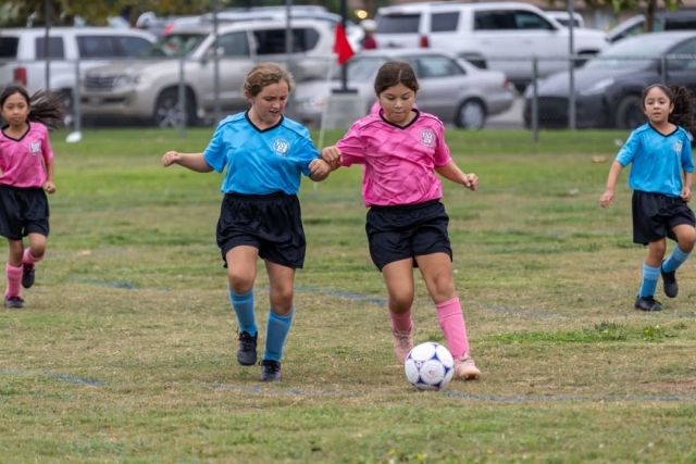 On Saturday, September 16, Fillmore ASYO 242 hosted games at Two Rivers. Above are photos from the Blue Waves game. Pictured below is Fillmore AYSO 242’s Killer Bees game. Photo credit Crystal Gurrola. 