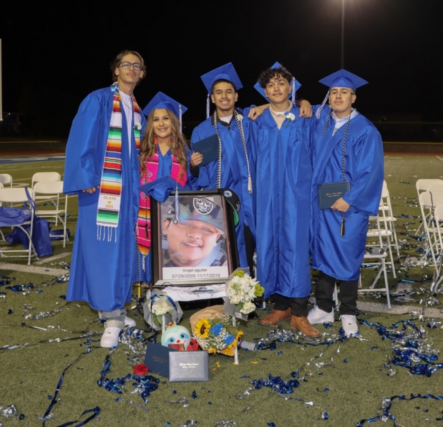On Thursday night, June 8th at 7pm, Fillmore High School hosted their 2023 Graduation Ceremony at the Fillmore High Football Stadium, where the students took their final walk across the stage as their family, friends, faculty and staff cheered them on. Congratulations and good luck FHS Class of 2023! Pictured right, on November 17, 2019, 14-year-old Angel “Diego” Aguilar, pictured, lost his life in a trailer fire west of Fillmore. At Thursday’s Fillmore High School graduation ceremony, Diego was fondly remembered by friends and family. See more graduation photos on page 10 and at www.FillmoreGazette.com. You can view the entire graduation ceremony at: https://www.youtube.com/live/8eWAHonm-MA?feature=share. Photo credit Angel Esquivel-AE News.
