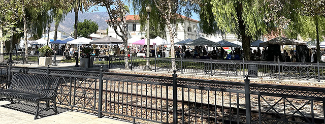 The Fall Market held in Central Park on Saturday, September 19th showcased vendors from all around Ventura County and beyond. Vintage finds, handmade goods, delicious treats and creative talents were on display for the Fillmore community. Below, just one of the many venders available at the market. Photo credit Gazette staff.