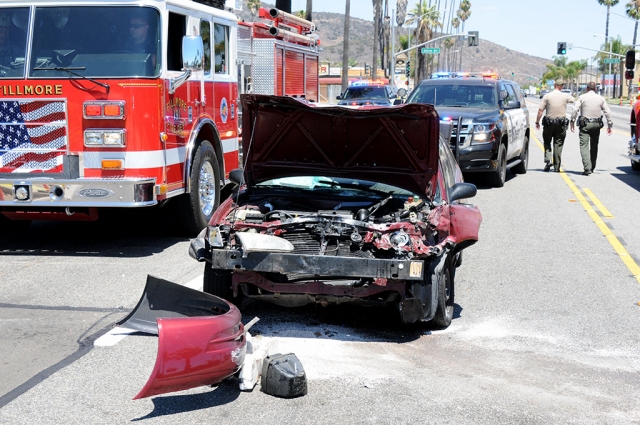On Sunday, July 22nd at 1:00pm a three car traffic collision occurred near SR 126 and Orange Grove. One car was totaled and the other two had minor to moderate damages. Cause of the accident is still under investigation.