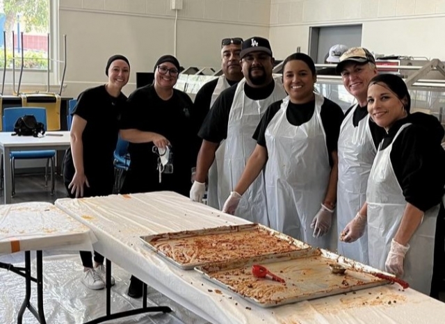 On Saturday, November 4, the Fillmore Lions Club hosted their Annual Enchilada Dinner fundraiser drive-thru style at the Fillmore High School cafeteria. Drivers were able to go through the First Street entrance to pick up their pre-paid dinners. All proceeds go to local high school scholarships. Pictured is the Sespe 4-H who were one of many who helped prep dinners for the evening. Photo credit Sespe 4-H. More photos online at www.FillmoreGazette.com. 