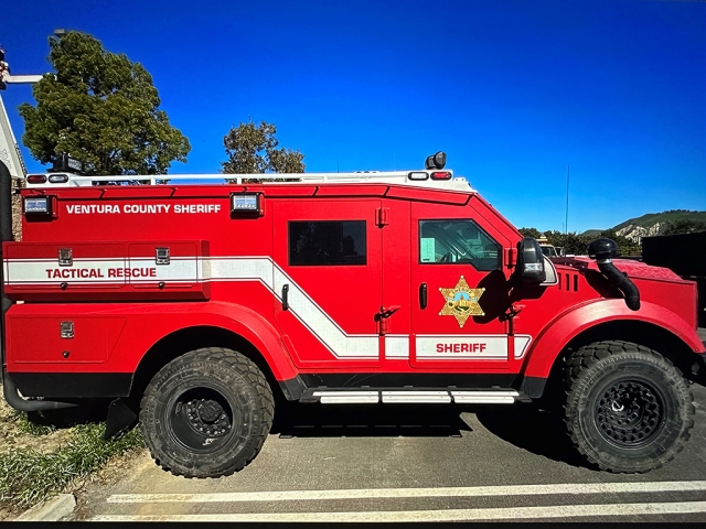 Above is the newly donated Advanced Rescue Vehicle Medevac (ARM) Vehicle by Direct Relief to the Ventura County Sheriff’s Office. Photo courtesy Ventura County Sheriff’s Office.