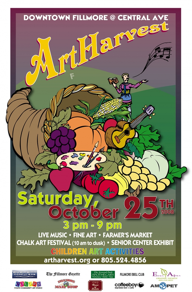 Fillmore ArtHarvest 2008 Poster