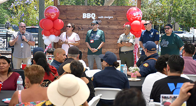 On Wednesday, June 17, from 1pm to 3pm, the community came out to BBQ with the Badges at Central Park to enjoy good food, play games, meet first responders and more. Photo credit Angel Esquivel.