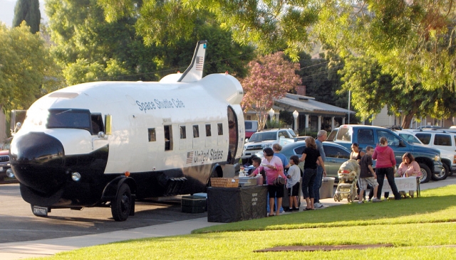 Students and families are enjoying The Space Shuttle Cafe on Back to School NIght, August 20th. San Cayetano began its second year as a NASA Explorer School. They are very excited about new opportunities this school year. The School’s enrollment is higher than ever averaging 468-470 students. Scout Troop 406 did an incredible job this summer in landscaping a portion of the front of the school, we have a new cafeteria floor, tether ball court and grassy fields.