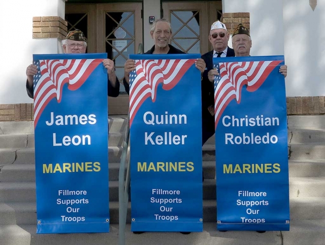 Early in March new banners were presented for hanging: James Leon-Marines; Quinn Keller-Marines, and Christian Robledo-Marines.