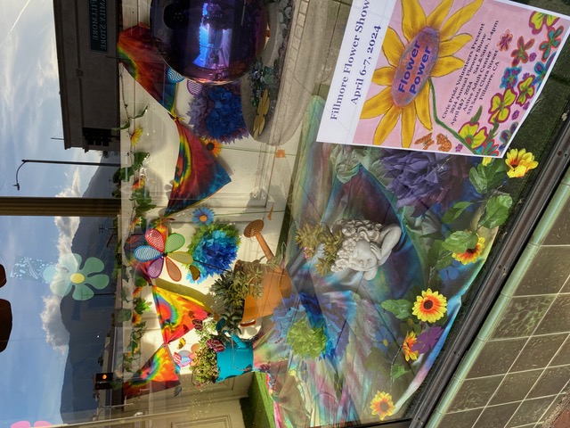 Members of the Bardsdale 4H did a wonderful set up in Patterson’s Hardware window to advertise Fillmore’s Annual Flower Show coming this year, on April 6 & 7, 2024, with “Flower Power” as the theme. Pictured above, Mari Morales, Payton Anderson and Alani McKeen used their creative talents. Take time to visit Patterson’s and see their handiwork! Fillmore Civic Pride volunteers thank these 4H young ladies for helping our Flower Show be a success. Photo credit Linda Nunez.