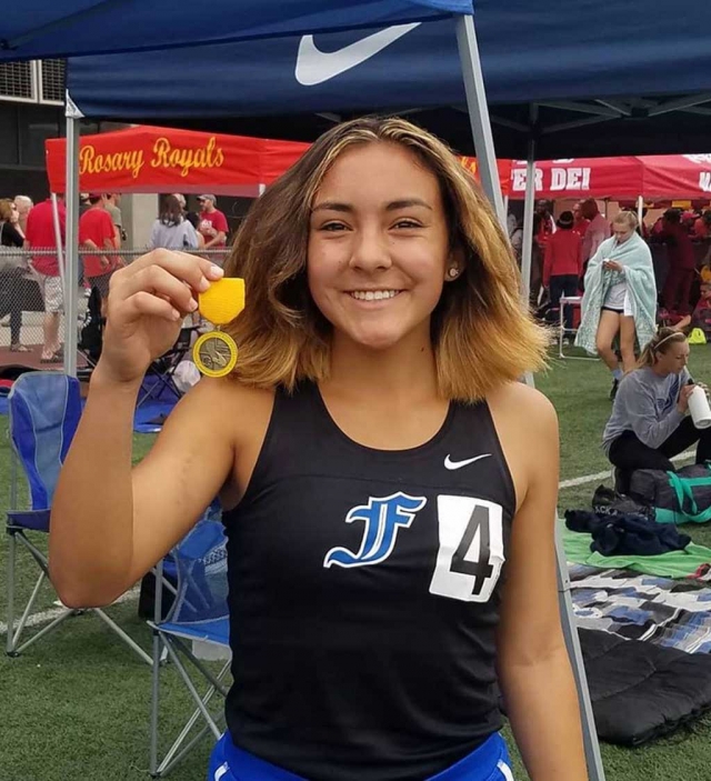 This past Saturday, May 19th, at El Camino College, the Fillmore Flashes’ very own Carissa Rodriguez placed 5th in the CIF Division 4 1600 race. Congratulations Carissa!