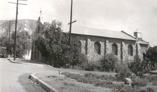 Old Catholic Church in Piru that was torn down.