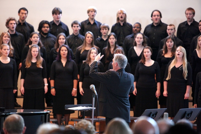 Wyant Morton directing CLU Choir