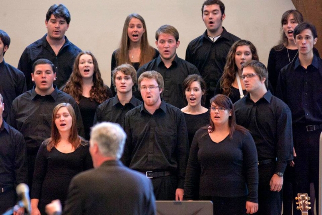 Wyant Morton directing the CLU Choir