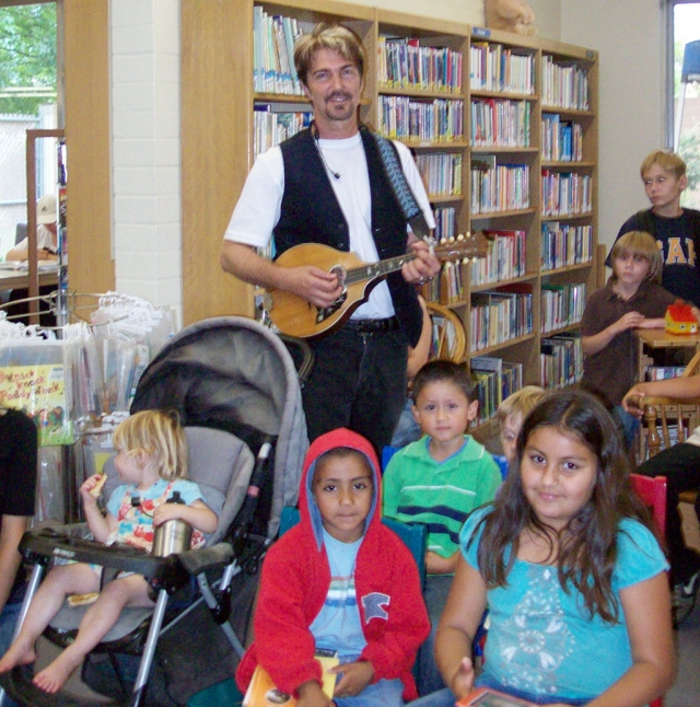 Multi-talented Craig Newton delighted children at the start of Fillmore Library's summer reading program recently.  The event was supported by the Friends of the Fillmore Library.