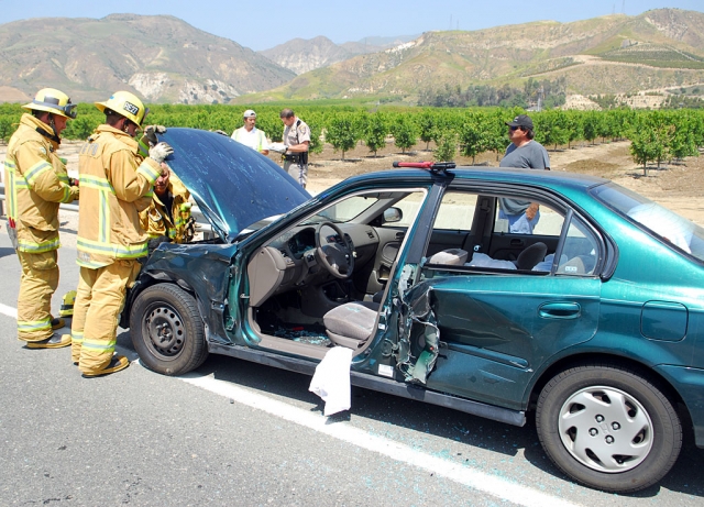 An accident took place Wednesday, April 24th at 11:40am between this automobile and a 16-wheeler truck. Six units were called to the scene. Further information was unavailable at press time.