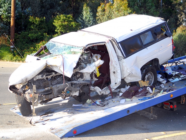 Farner was driving this pickup truck eastbound on Highway 126.