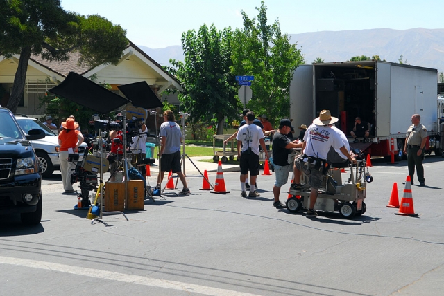 CBS’s “Criminal Minds” filming.