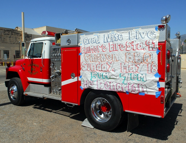 The Fillmore Fire Department (Grad Nite Live) chicken dinner was a huge success. The dinner brought in over $2200. All the food was donated for this event and Joe Ricards along with the volunteer fire department were out there helping with the BBQ. The winner of the $500 gas card was Tom Ecklund.