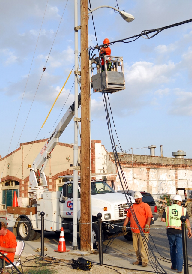 The cities of Piru and Fillmore lost all Time Warner cable service Thursday, for approximately 7 hours. Service was reconnected about 10:00 p.m., after exhaustive efforts by approximately 12 company specialists. The outage was due to an improperly installed cable in 1991, which was accidentally cut because it was not placed with enough depth. It had been laid on top of the old concrete highway which is now Santa Clara Street.