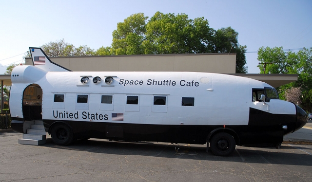 The Space Shuttle Café landed in Fillmore on Thursday during the Sespe School Science Fair. The Café is a reincarnated DC3 that was first launched in 2004. The aircraft originally rolled off the Douglas Co. production line in March 1944 and flew in World War II. After the war, All American Airlines (which later became Allegheny Airlines) bought the plane. A hijacking to Cuba is part of the plane’s lore. Argonaut Airways was the last commercial airline to own this DC3 before it was retired in mid-1970.