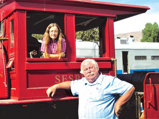 Pictured are Teresa and Dave Wilkerson of the Fillmore & Western Railway Company which was named 2019 Business of the Year for the City of Fillmore.