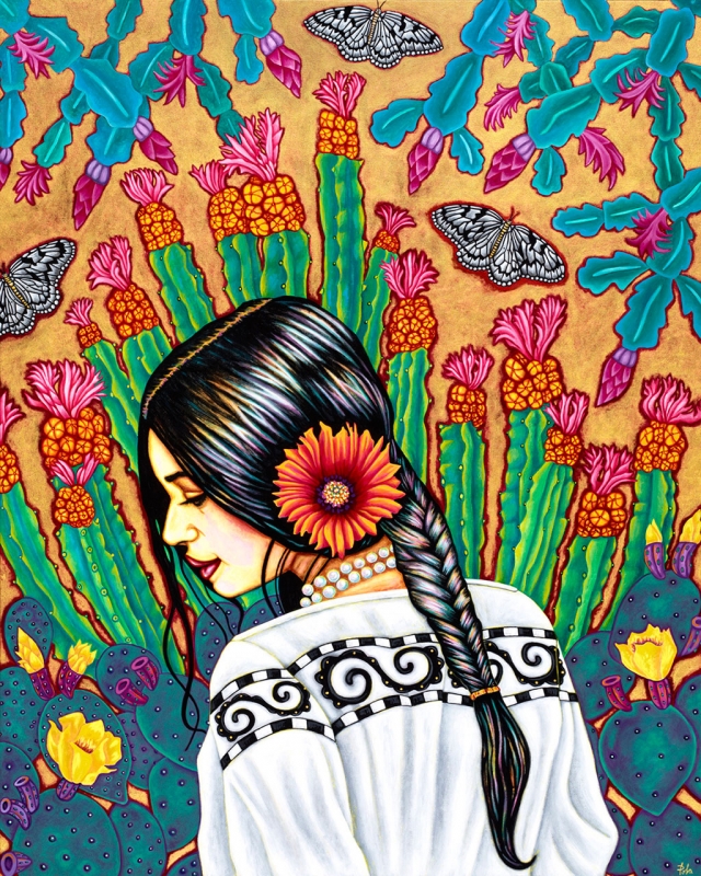 “Sophia in the Thorny Garden” by Pola Lopez. 
