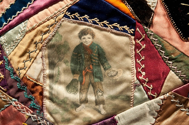 Detail 1884 Crazy Quilt, Photographer Myrna Cambianica