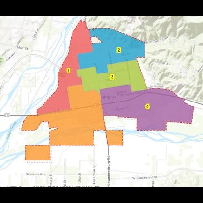 Pictured above are the Maps District Elections proposed, courtesy https://ndcresearch. maps.arcgis.com/apps/View/index.html?appid=eb95dbdd7e5745cb9358d201a3781908. 