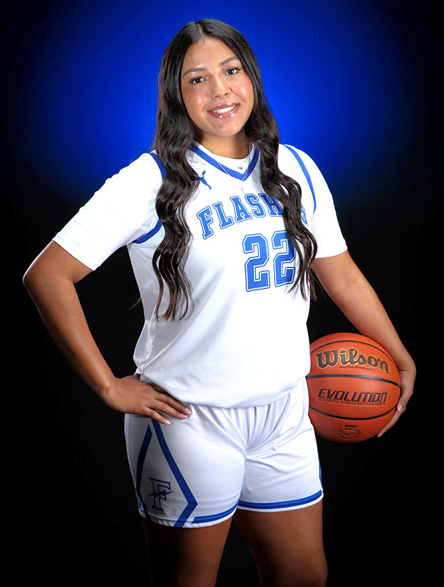 Fillmore High School Sophomore Girl’s Hermelinda Ocegueda recognized as the VCpreps and Ventura Orthopedics Female Star Athlete of the Week. Photo credit FHS Girls Basketball Coach Mark Blankenship.