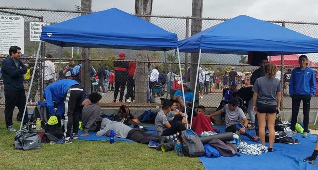 Pictured above is the Fillmore High School track team at the CIF Southern Section Division 4 Prelims this past weekend where they successfully earned a spot to advance to the CIF Track Finals to be held Saturday, May 19th at El Camino College. The Flashes will have three athletes competing at the CIF Finals. Carissa Rodriguez in the 1600 at 1:35pm, Fabian Del Villar in the 3200 at 5:35pm and Jared Rhett in the Discus around 1130am.