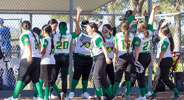 On Saturday, February 28, Fillmore Girls Youth Fast Pitch took to the fields for the season opening. Pictured are some of the vendors who were out in support of the opening day, selling goodies in between games. Also pictured are photos of the two 12U Fillmore girls’ teams, Ducks and Bears, playing against each other at the opening day game. Photo credit Crystal Gurrola.