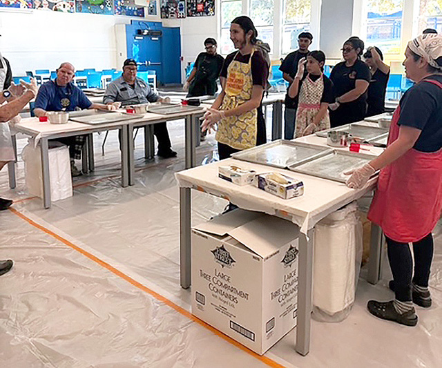 On Saturday, November 1st, the Fillmore Lions Club held their annual Enchilada Dinner Fundraiser to help raise funds for high school senior scholarships. This year’s event made 500 dinners (1500 enchiladas!). Photo credit Andrea McClellan.