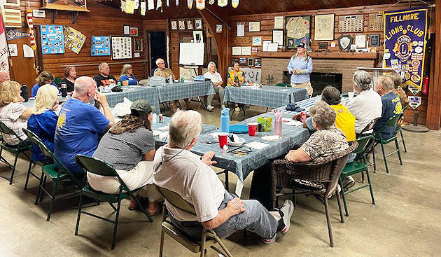 On Monday, August 18th, Fillmore Lions Club hosted its first Community Potluck with Speaker event. They heard from Kat Merrick, founder of The Local Love Project, a grass roots Ventura County nonprofit. The mission of TLLP is to provide immediate assistance to communities who have experienced a natural disaster such as wildfires and mudslides. They have even offered assistance throughout California and to other states. To learn more about them, please visit their website at totallylocalvc.com/local-love-project or on the Facebook page. Lions hopes to host their second Community Potluck/ Speaker Series in a few months with a different speaker. All are invited. To learn more about Lions Club visit fillmorelionsclub.org or their Facebook page. Info courtesy Jaclyn Ibarra, Photo credit by Brett Chandler. 