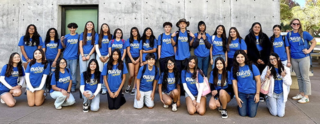 Fillmore Middle School Principal Jenny Plugge said, “The 8th grade AVID class had the opportunity to visit UCSB for a campus tour. They heard directly from college students about what life is like on a college campus.” Courtesy https://www.facebook.com/497825872344899/posts/1424233199704157.