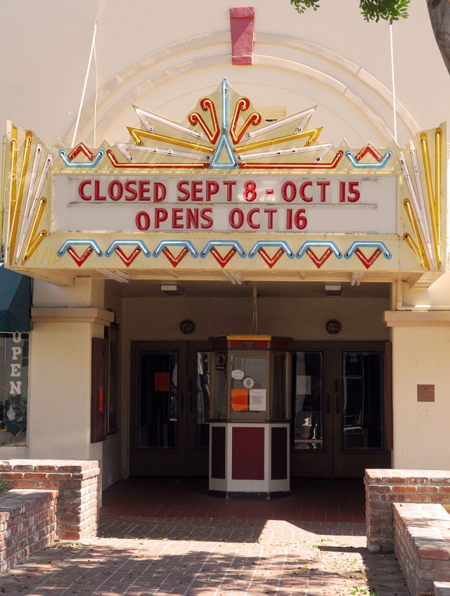 Town Theatre is closed until October 16, 2009 for yearly maintenance. The theatre closes every year at this time for a six week period to paint, clean carpets, take gum off the floors in the main room, and then repaint the main room floor and the stage area, paint the bathrooms, and buff the bathroom floors. The council voted during the budget process to close the theatre three days a week, days of operation are now Friday – Monday. The theatre will be closed through October 15th, reopening on October 16th.