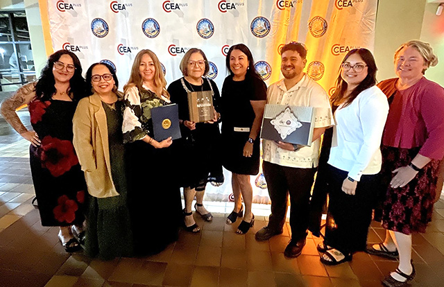 Sierra High School Principal Blanca Mendieta said, “Sierra staff proudly celebrated Sierra High School’s Model School Recognition at the CCEA Gala Dinner alongside district leadership, including Superintendent Schieferle and Board President Palacio. We were honored to be recognized alongside other outstanding schools across California.”