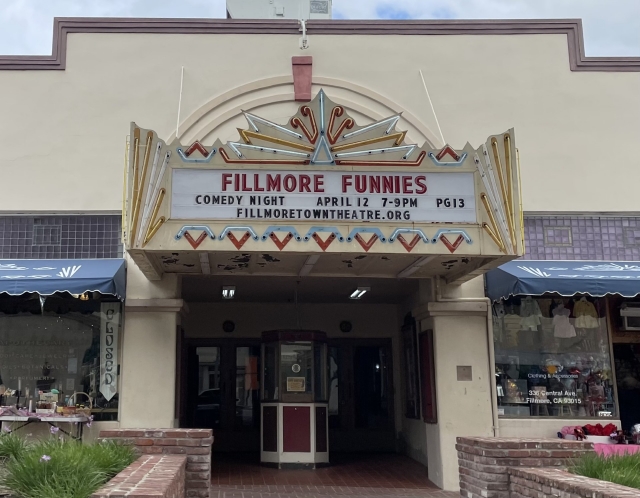 Comedy Night at the Fillmore Town Theater, April 12, 7-9PM, PG13. More information at Fillmoretowntheatre.org