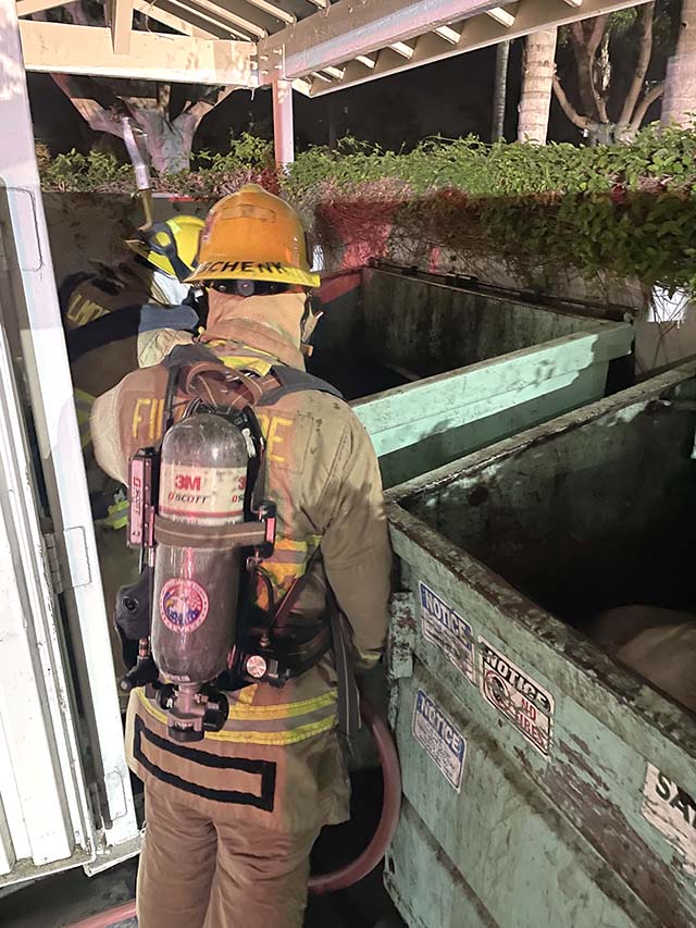 During the Fourth of July weekend, the Fillmore Fire Department, alongside Fillmore Sheriff’s deputies, responded to multiple trash can fires throughout the City of Fillmore. Thanks to the quick response of firefighters, each fire was promptly extinguished, and no injuries were reported. Photo credit Angel Esquivel.