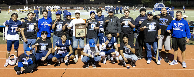 On Friday, November 7, at the FHS Football CIF playoff game against Cerritos High School, a ring ceremony was held for the Boys Flashes Baseball Team. Back in May 2025, the team earned the title of CIF-Southern Section Division 8 Champions in their game against Pioneer High Titans at Blair Field in Long Beach, California, after going extra innings and winning in the bottom of the 8th. It was the 6th CIF Championship for the program. Photo credit Crystal Gurrola.