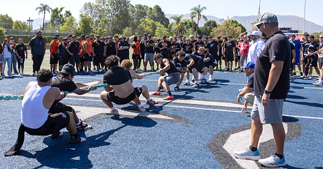 On Saturday, July 18, the Fillmore Flashes attended the 3rd Annual Route 126 Invitational and took 2nd place overall behind Nordhoff High. Additionally, Rio Del Sol High School took 1st place in the lineman tug-of-war competition. This year’s event hosted eight schools in participation including Santa Paula, Grace Brethren, Buena High, Carpinteria, and Channel Islands High School. Photo credit Crystal Gurrola.