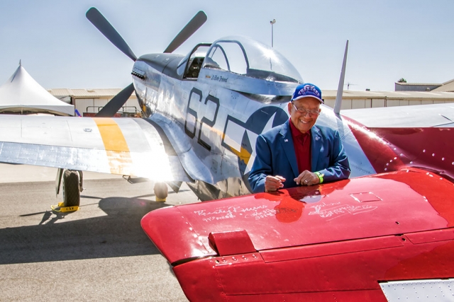 95-year old Lt. Bob Friend is one of the few remaining living legends of the black Tuskegee Army Air Corps.